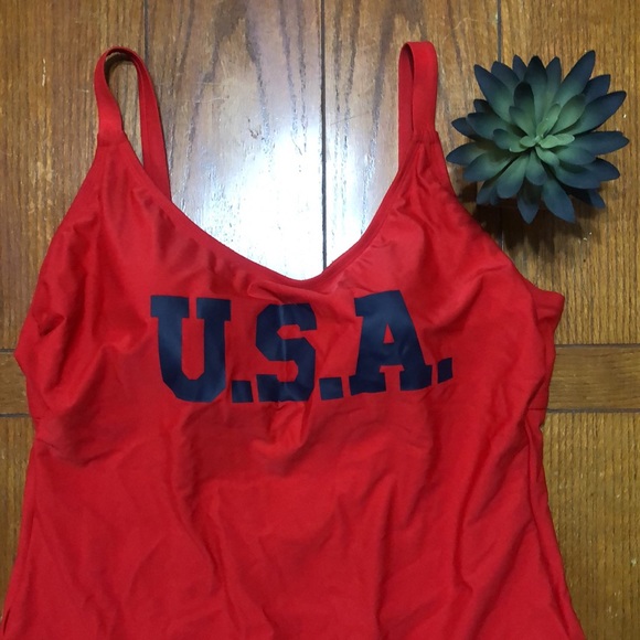NWOT USA one piece swim from Target! - Picture 2 of 8